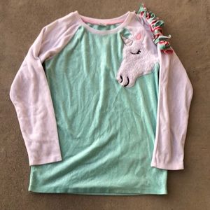 Girl’s Cat & Jack Unicorn Sleep Top size 14/16
